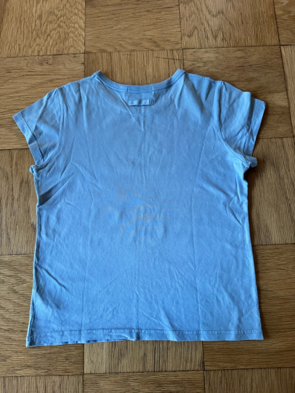 Juicy Couture Vintage Y2K Rare Tag Light Blue Short Sleeve T Shirt Viva La Juicy - Picture 2 of 6